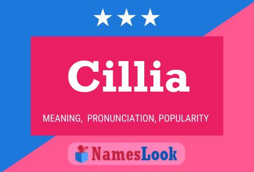 Cillia Name Poster