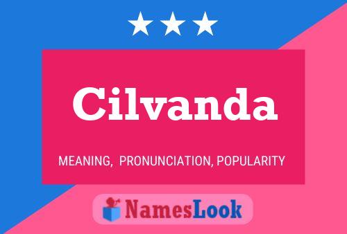 Cilvanda Name Poster