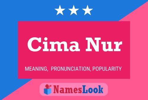 Cima Nur Name Poster