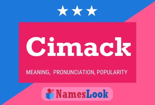 Cimack Name Poster