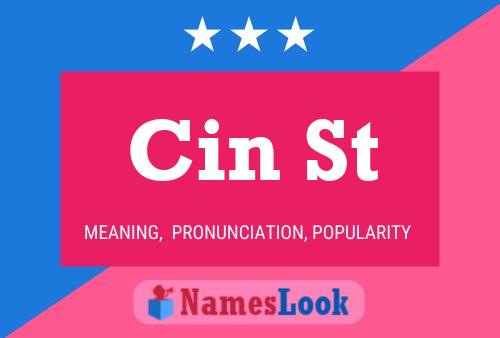 Cin St Name Poster