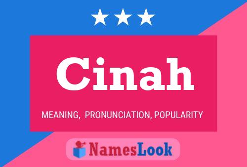 Cinah Name Poster