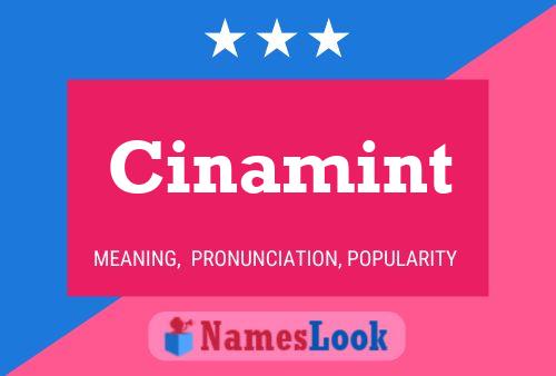 Cinamint Name Poster