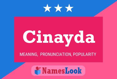 Cinayda Name Poster