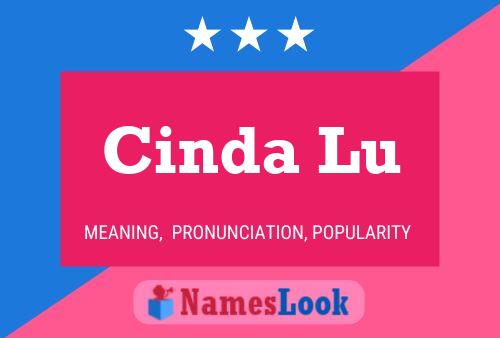 Cinda Lu Name Poster