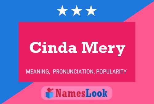 Cinda Mery Name Poster