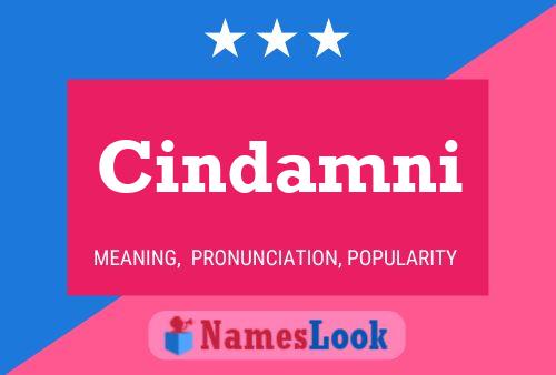 Cindamni Name Poster