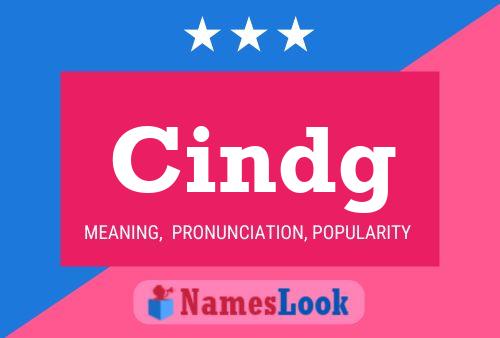 Cindg Name Poster