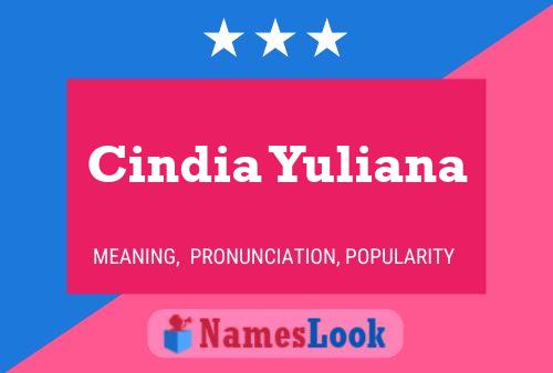 Cindia Yuliana Name Poster