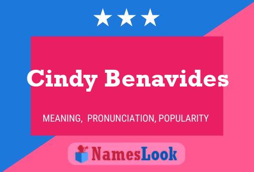 Cindy Benavides Name Poster