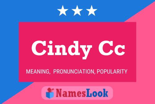 Cindy Cc Name Poster