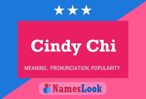 Cindy Chi Name Poster