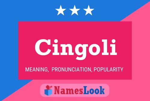 Cingoli Name Poster