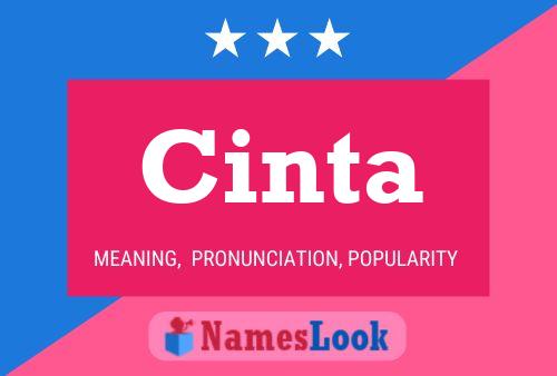 Cinta Name Poster