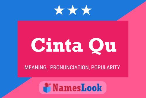 Cinta Qu Name Poster