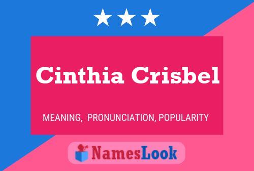 Cinthia Crisbel Name Poster