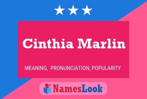 Cinthia Marlin Name Poster