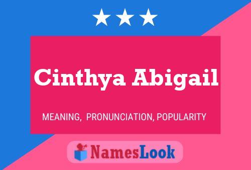 Cinthya Abigail Name Poster