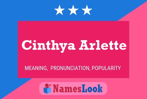 Cinthya Arlette Name Poster