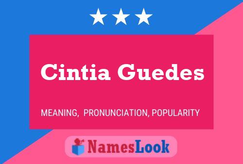 Cintia Guedes Name Poster