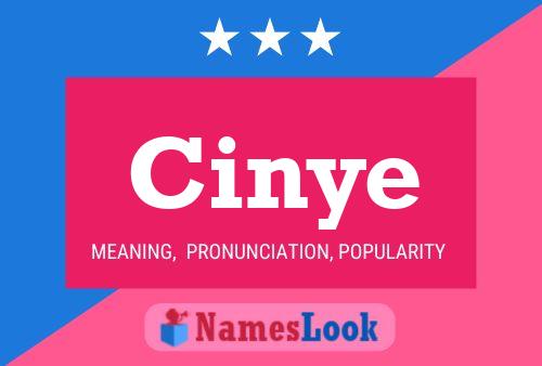 Cinye Name Poster