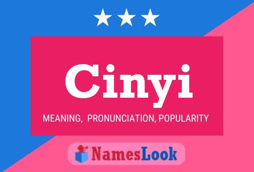 Cinyi Name Poster