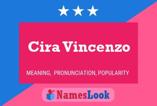 Cira Vincenzo Name Poster