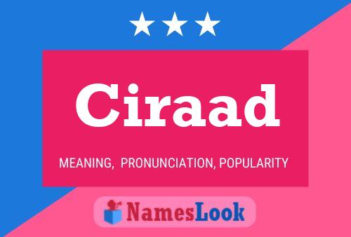 Ciraad Name Poster