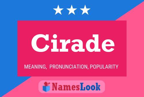 Cirade Name Poster