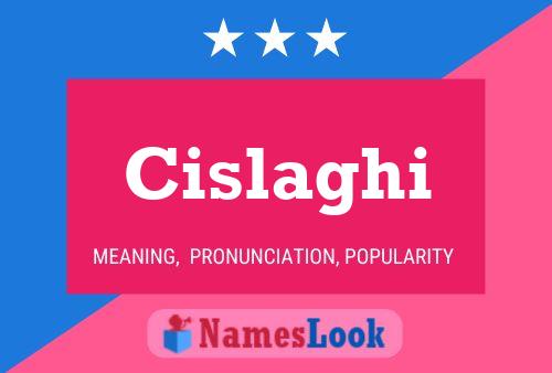 Cislaghi Name Poster