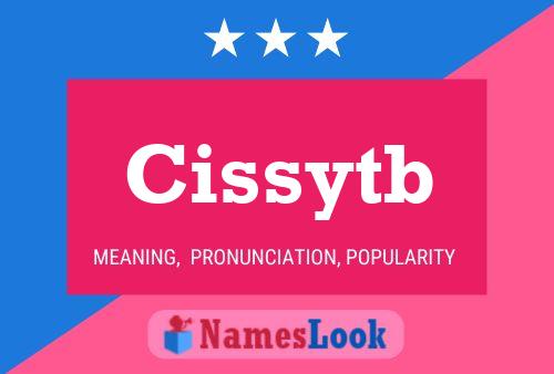 Cissytb Name Poster