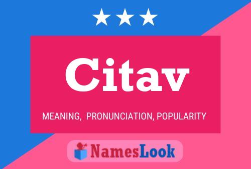 Citav Name Poster