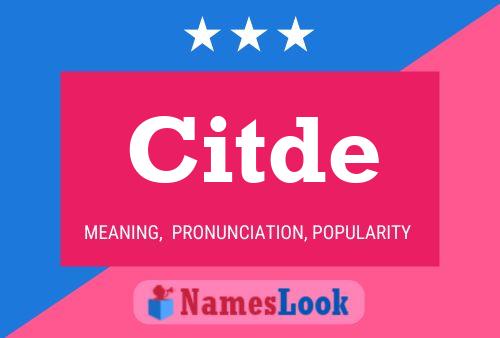 Citde Name Poster