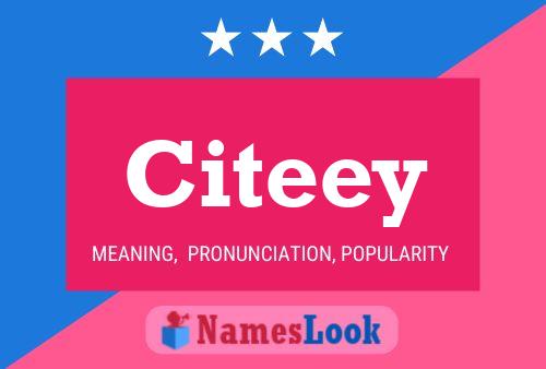 Citeey Name Poster