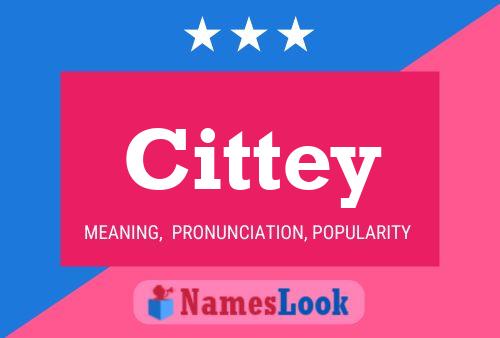 Cittey Name Poster