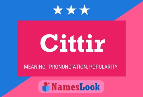 Cittir Name Poster