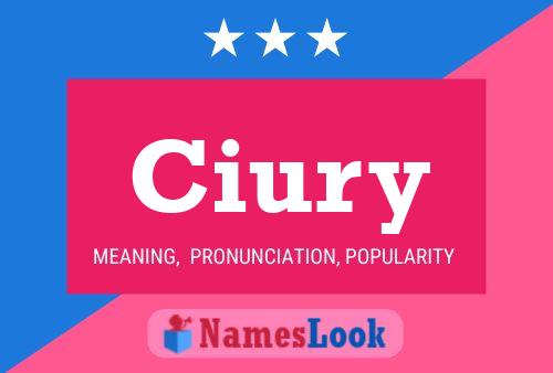 Ciury Name Poster