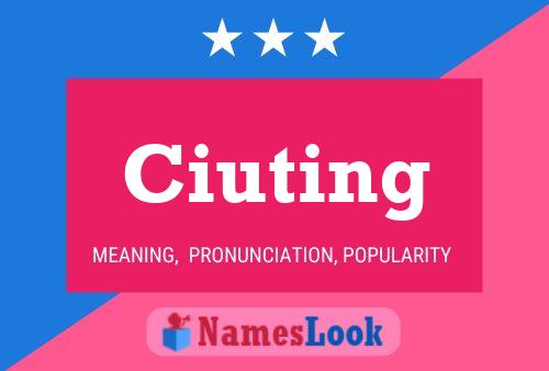 Ciuting Name Poster