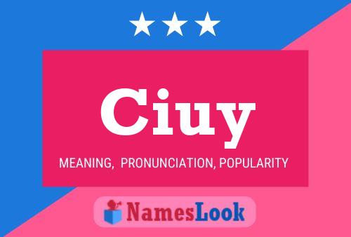 Ciuy Name Poster