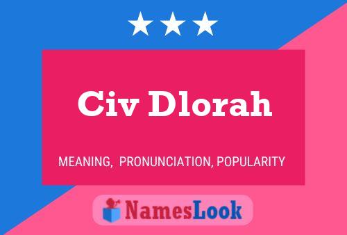 Civ Dlorah Name Poster