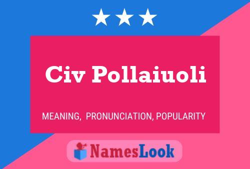 Civ Pollaiuoli Name Poster