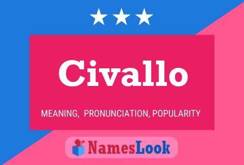 Civallo Name Poster