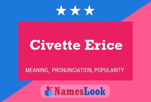 Civette Erice Name Poster