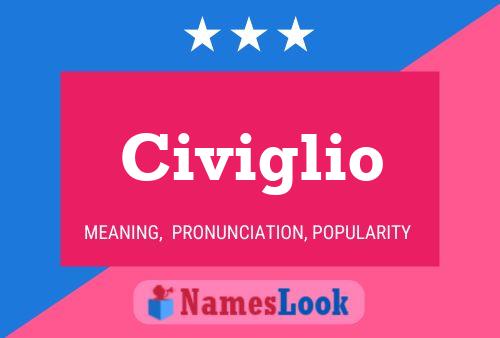 Civiglio Name Poster