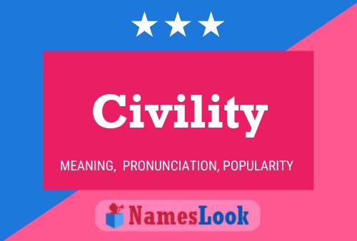 Civility Name Poster