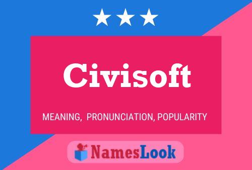 Civisoft Name Poster