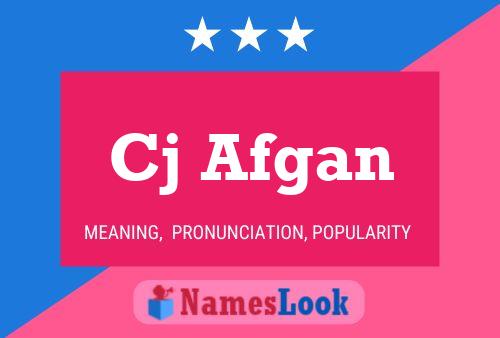 Cj Afgan Name Poster