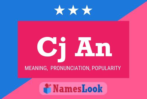 Cj An Name Poster