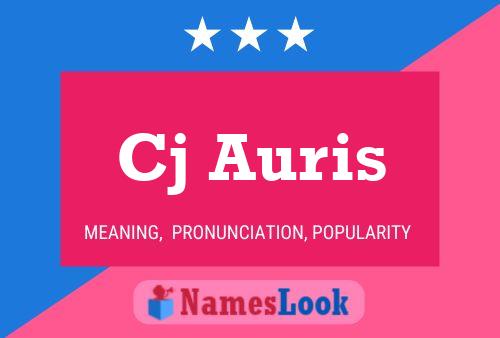 Cj Auris Name Poster