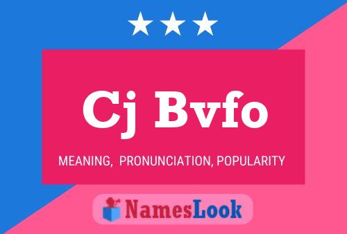 Cj Bvfo Name Poster